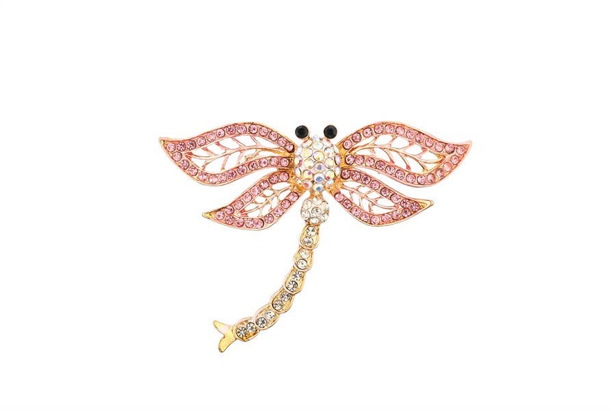 Nima Accessories Inc - Wholesale Brooch - Ladies Fully Covered Rhinestone FireFly Brooch Pin1