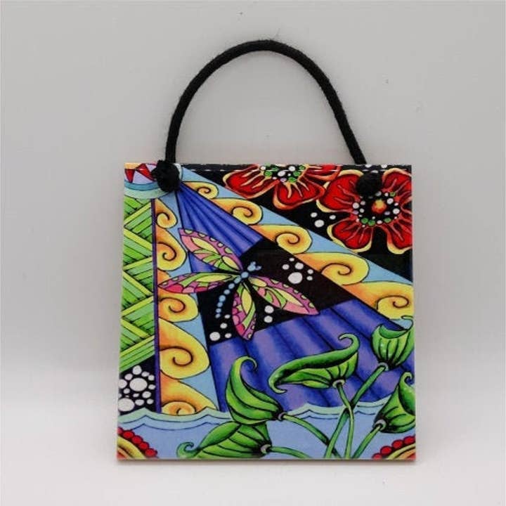 Tropische Dragonfly keramische tegel voor wholesale door Florida Vibes Art / Mungo Key Designs