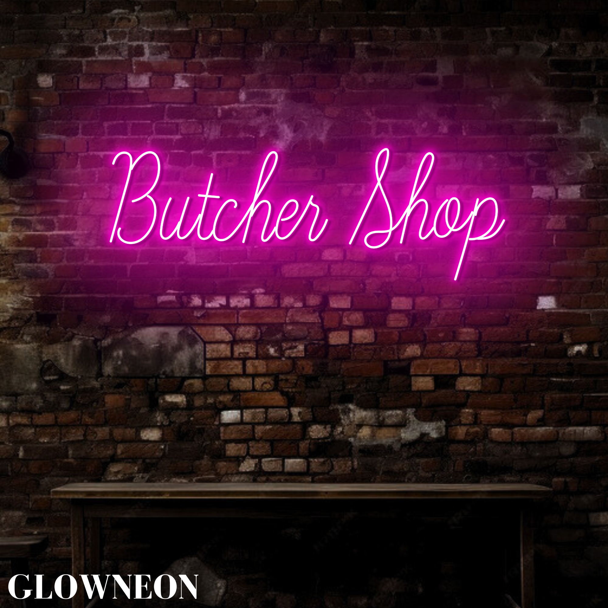 Glow Neon - Wholesale Neon Sign - Butcher Shop Wall Neon Light, Butcher Meat Shop Led Light Up3
