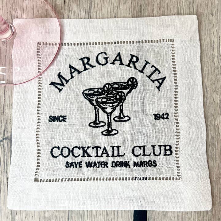 Margarita Club Cocktail Napkin Set for wholesale by Remington Piper Designs