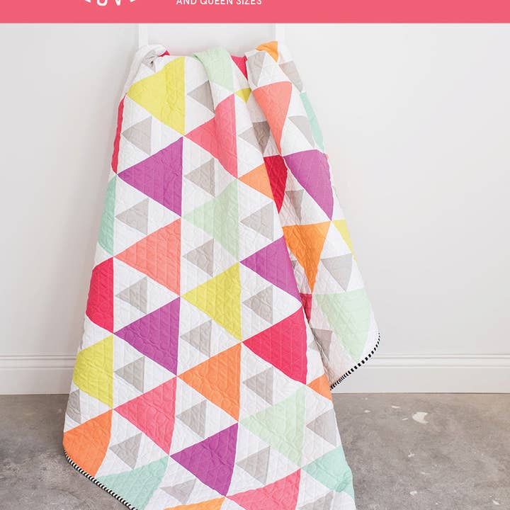 Quilty Love - Wholesale Craft Sewing Kit - Triangle Peaks PAPER Quilt Pattern