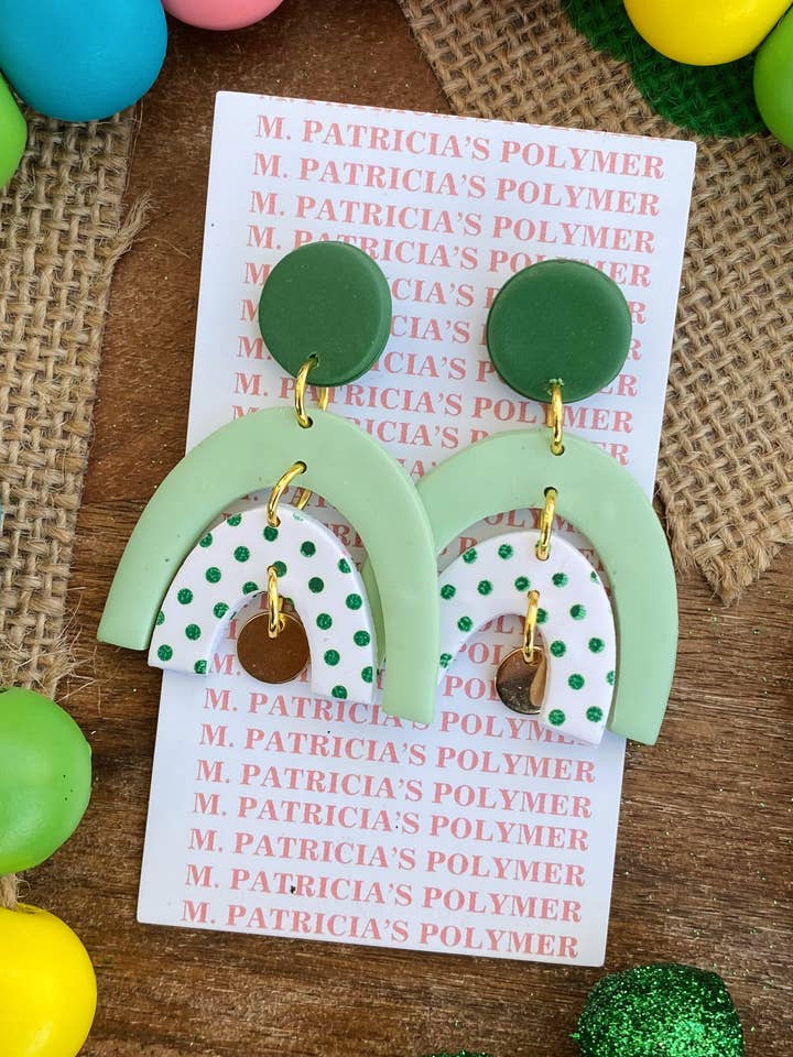 Green Rainbow for wholesale by M. Patricia’s Polymer
