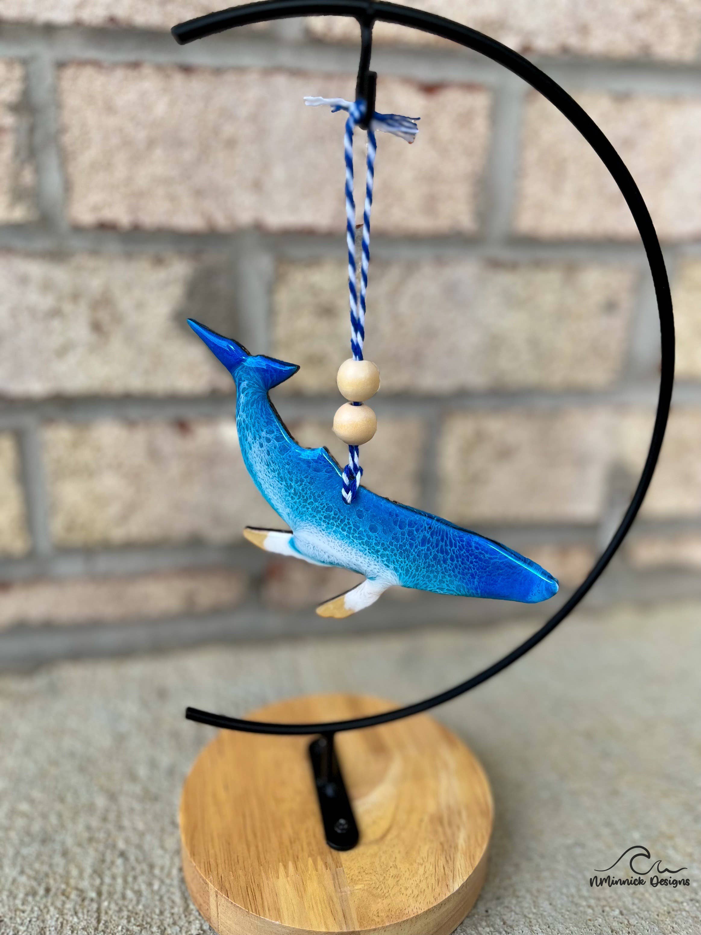 NMinnick Designs - Wholesale Ornament - Humpback Whale Beach Ornament1