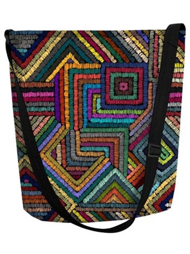 Sac à bandoulière Inka Funky Bertoni Line en feutre gris pour la vente par IngrossoBertoni by INCI Srl