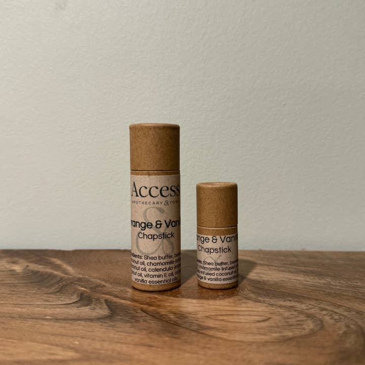 Access Apothecary - Wholesale Lip Balm - Orange & Vanilla Chapstick2