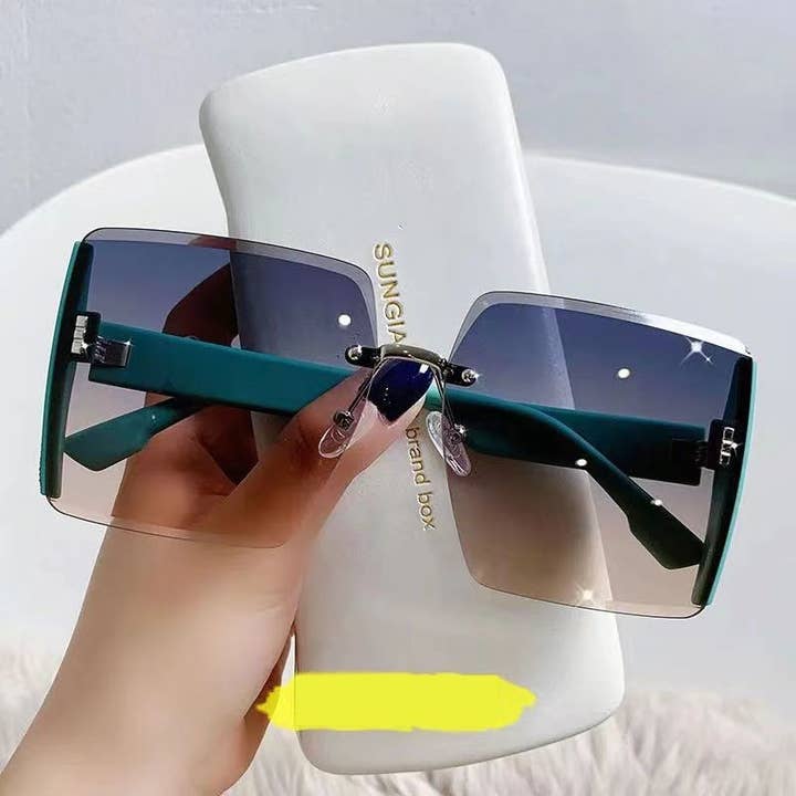 FurDecoration - Wholesale Sunglasses - Women's - Frameless UV400 Sunglasses for Outdoor Sun Protection