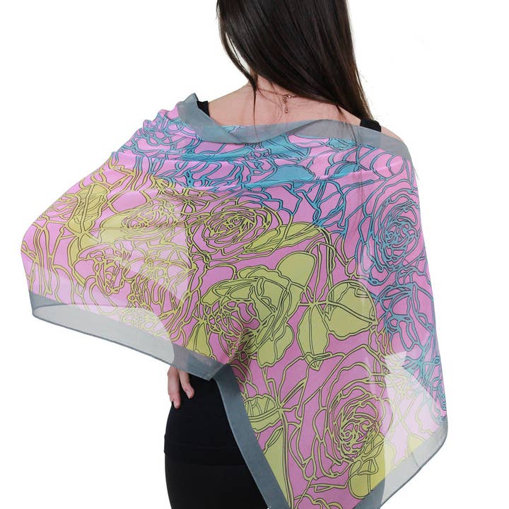 The Magic Scarf Company - Wholesale Wrap – Women's - 2451 - Silky Two Button Shawl63