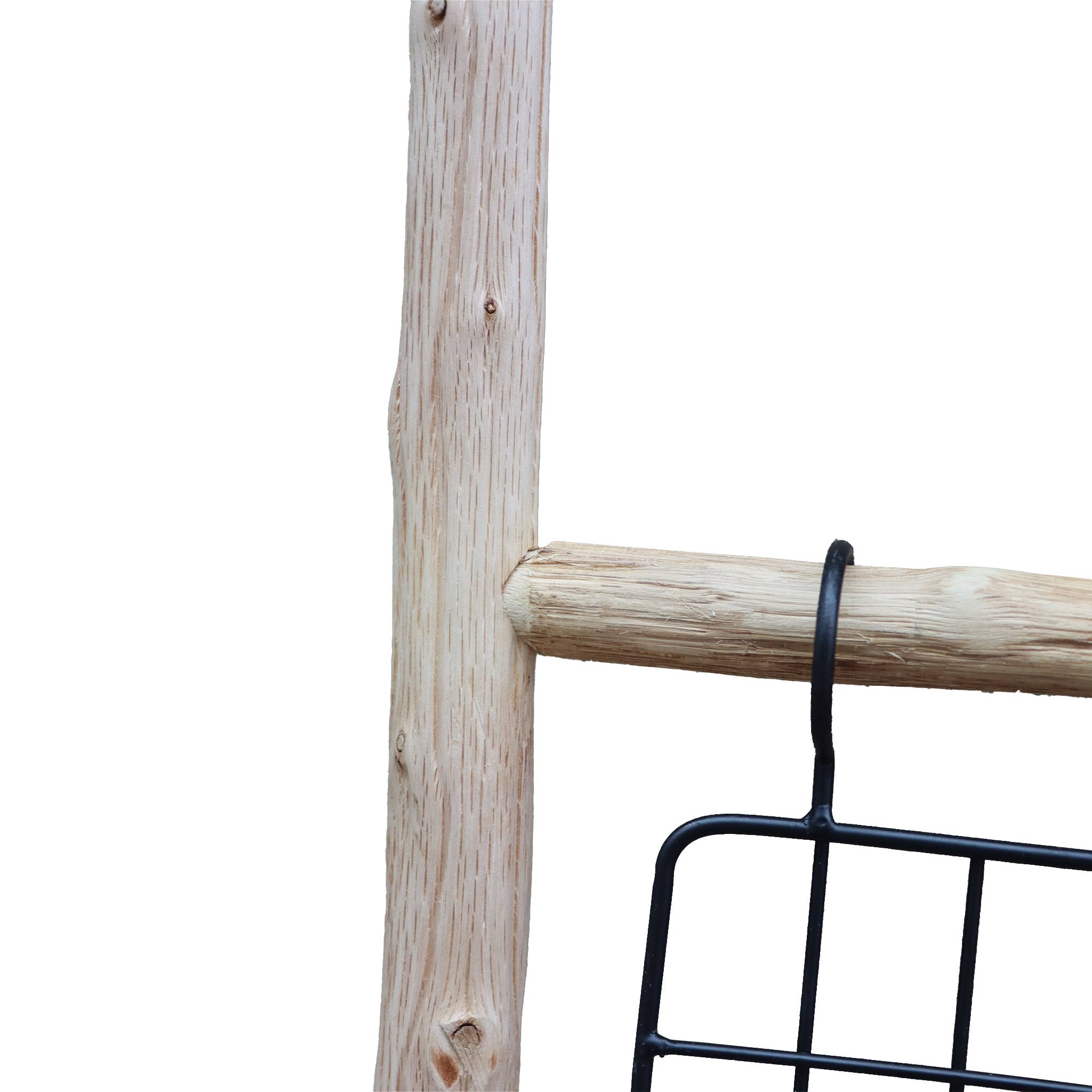 Paris Loft Inc - Wholesale Wall Mounted Shelf - Wooden Leaning Ladder Shelf3