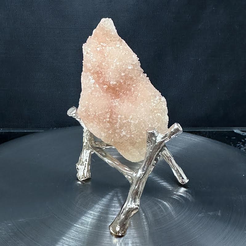 Crystal Deal· Wholesale Crystals & Gifts - Wholesale Spiritual Stone/Crystal - Druzy Pink Quartz Lot of 4 small pieces