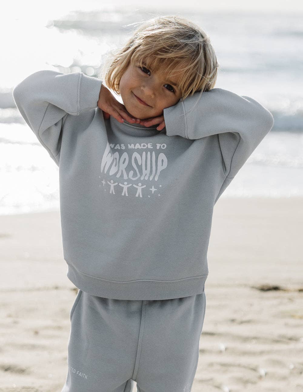 Elevated Faith - Wholesale Sweatshirt - Kids - Made To Worship Kids Crewneck3