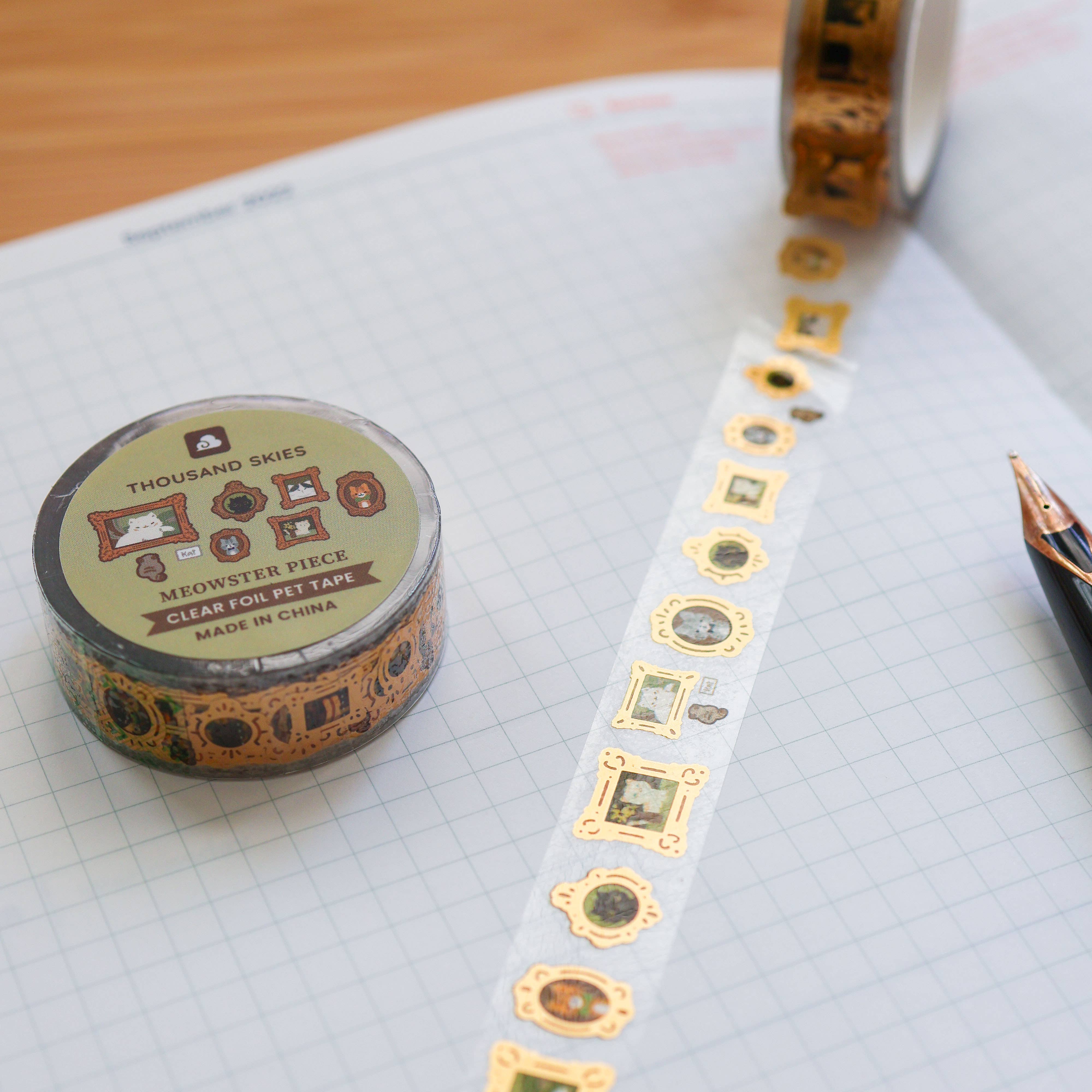 Thousand Skies - Wholesale Tape - PET Tape - (Foil) Meowster Piece6