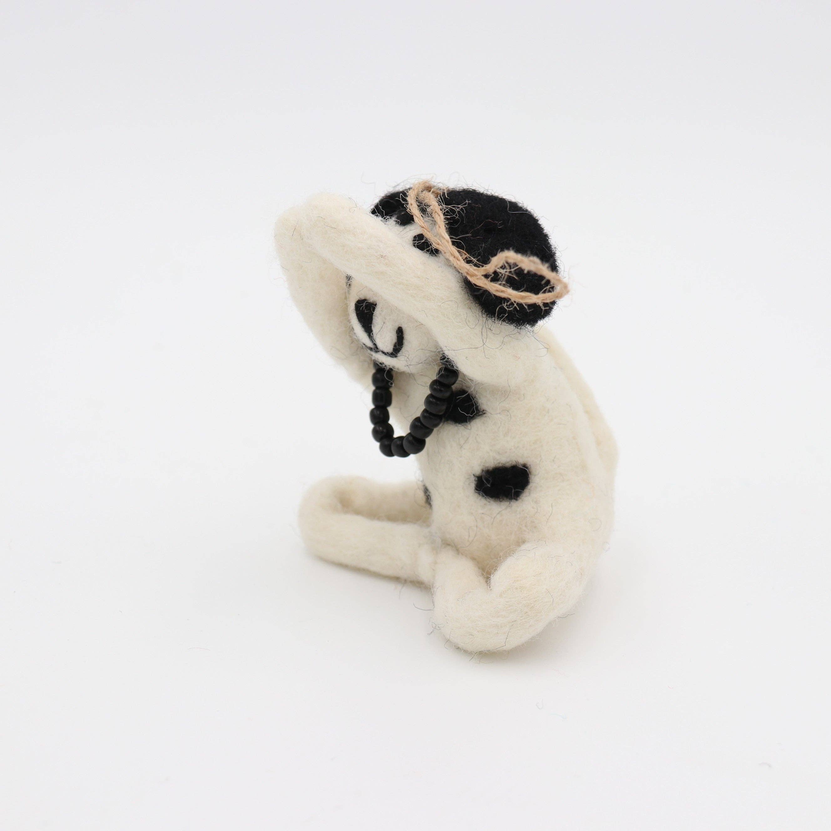Sparkle Being - Wholesale Ornament - Handmade Wool Felt Yoga Dog Ornament6