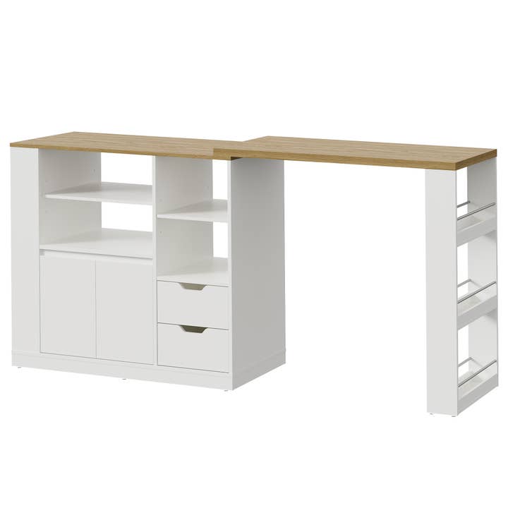 Heynemo - Wholesale Kitchen Storage/Organizer - Kitchen Island with Storage, Extendable & Rotatable Kitchen 1