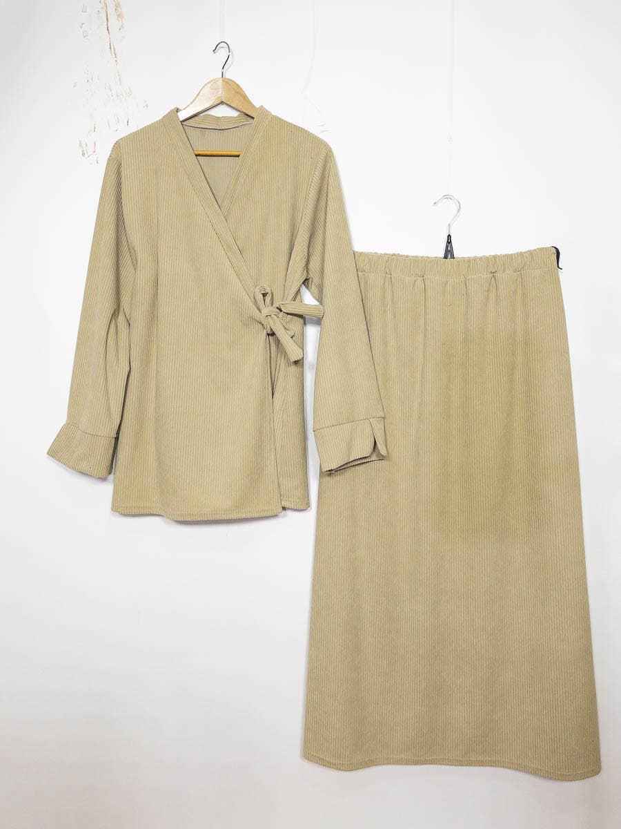 IDEAL OUTFIT - Wholesale Top & Pant Set (NOT Loungewear) - Women's - Ribbed set for winter 2385-ju-Ribbed0