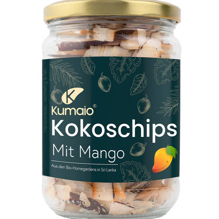 Kumaio® - Wholesale Chips - Organic mango coconut chips - 150 g