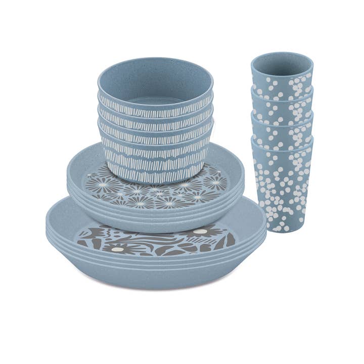 Set di stoviglie 16 pezzi BLOMSTER SET per la vendita all'ingrosso da parte di Koziol ideas for friends GmbH
