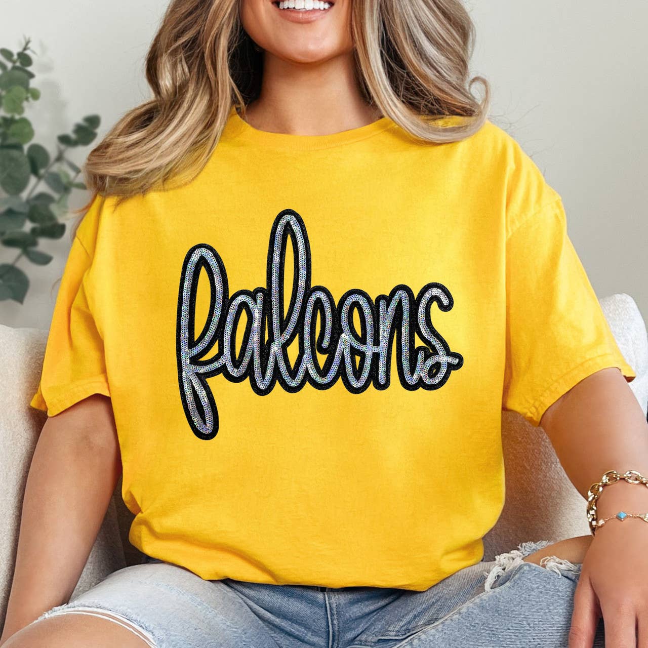 Trendy Transfers - Venta al por mayor Parches - Parche con lentejuelas Falcons5