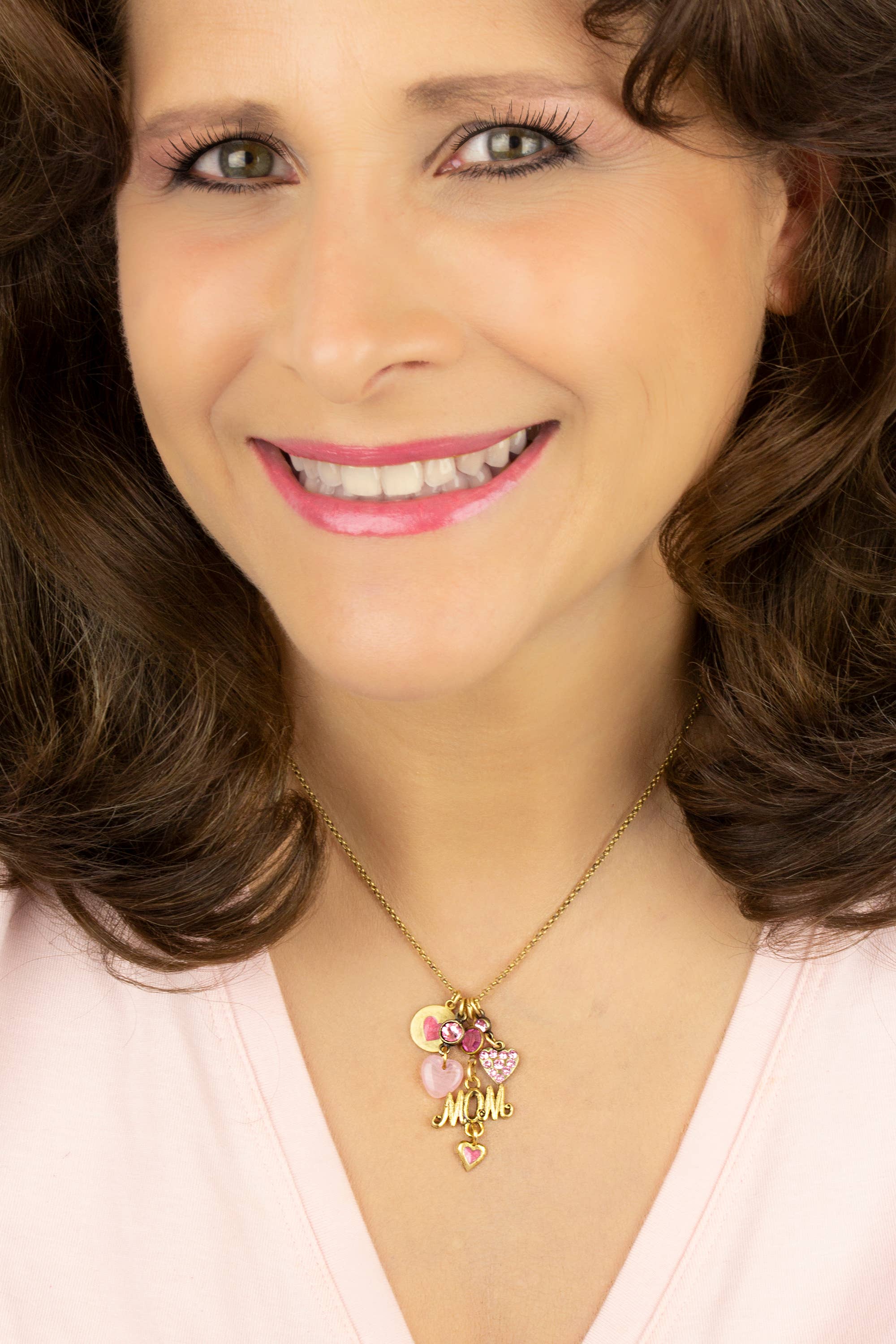 Anne Koplik Designs, Inc. - Wholesale Pendant/Charm Necklace - "A Mother's Love" Crystal Jumble Charm Necklace1