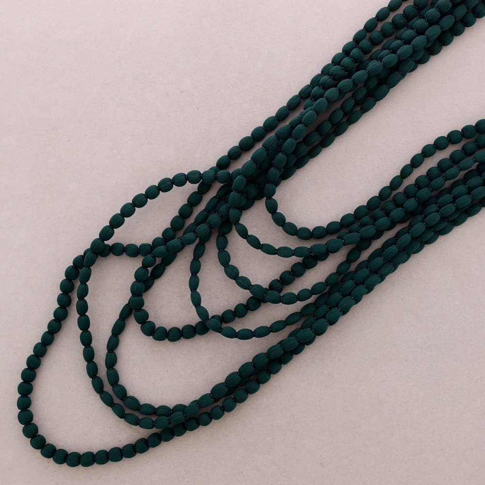 Sonata - Wholesale Beaded/Pearl Necklace - Multi Wool Bolitas Collar7