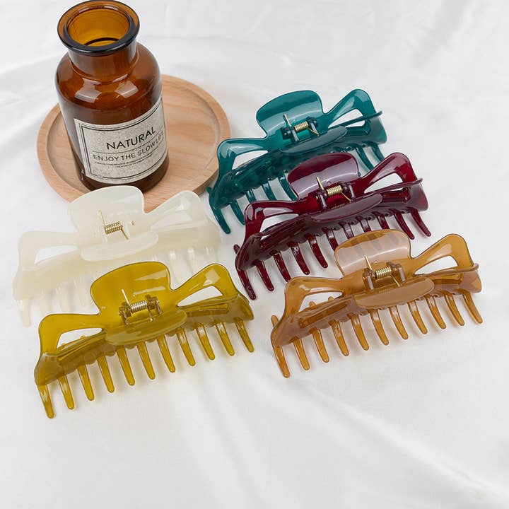 5.31'' Extra Large Jelly Color Hair Claw Clip for wholesale by TheDivaSoap