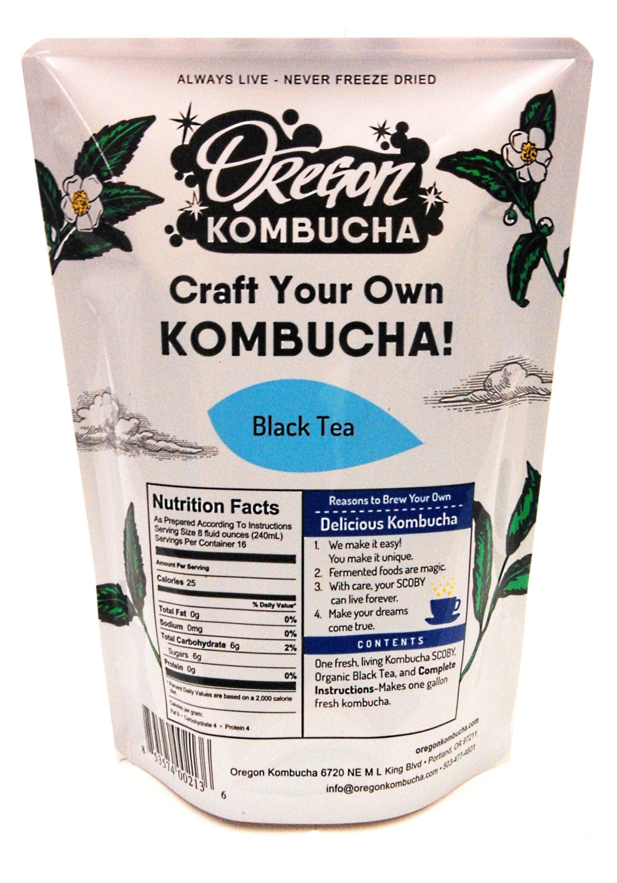 Oregon Kombucha - Wholesale DIY Drink Kit - Craft Your Own Black Tea Kombucha Starter Kit4