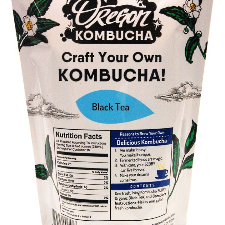 Oregon Kombucha - Wholesale DIY Drink Kit - Craft Your Own Black Tea Kombucha Starter Kit4