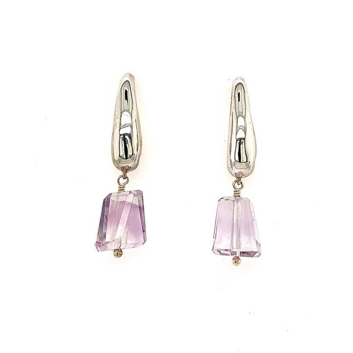 Sterling Silver Teardrop, Multi-Colored Rough Cut Quartz Pos for wholesale by Ellen Hoffman Designs