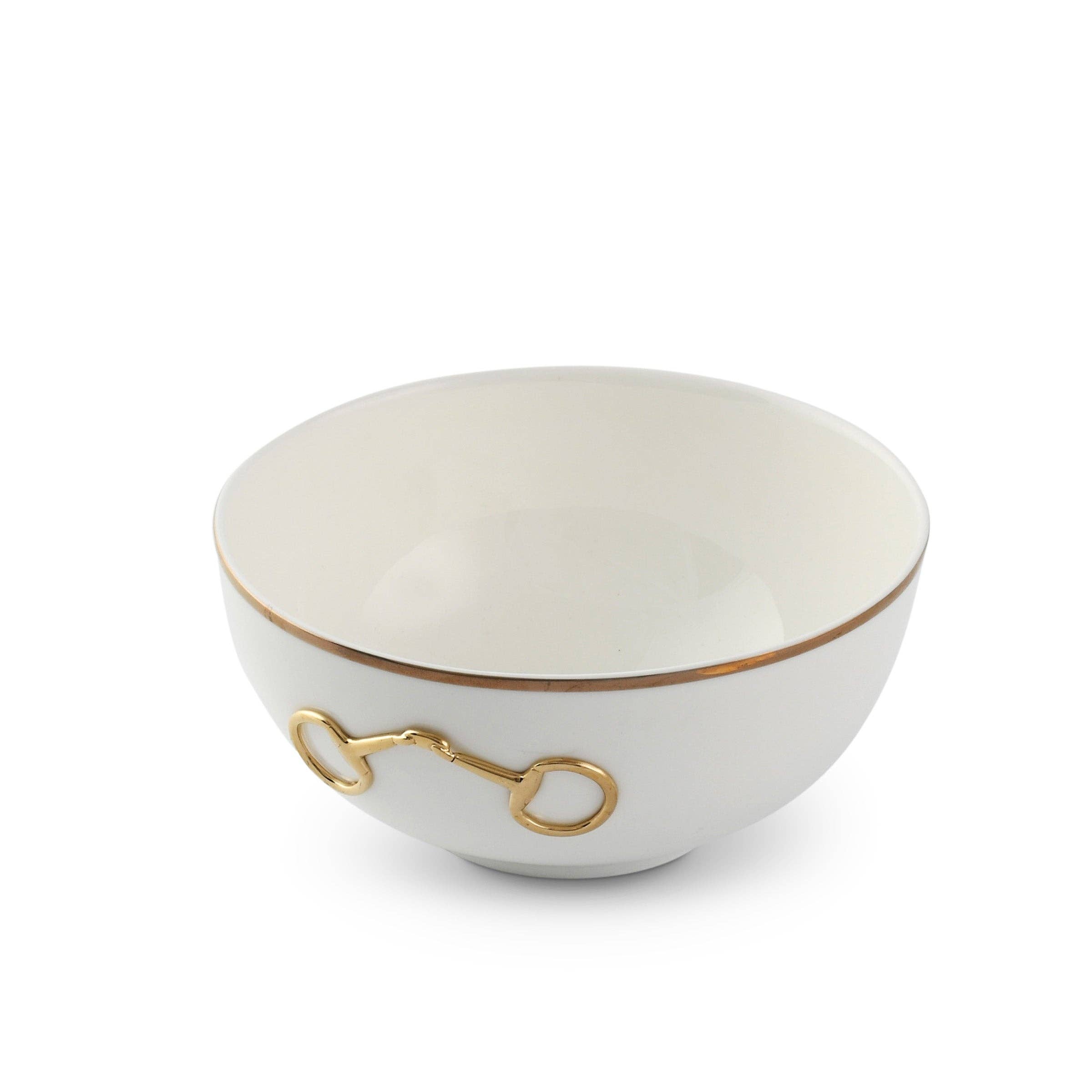 Vagabond House – wholesale Bowl – Gold Bit Bone China Round Cereal Bowl Gold Rim1