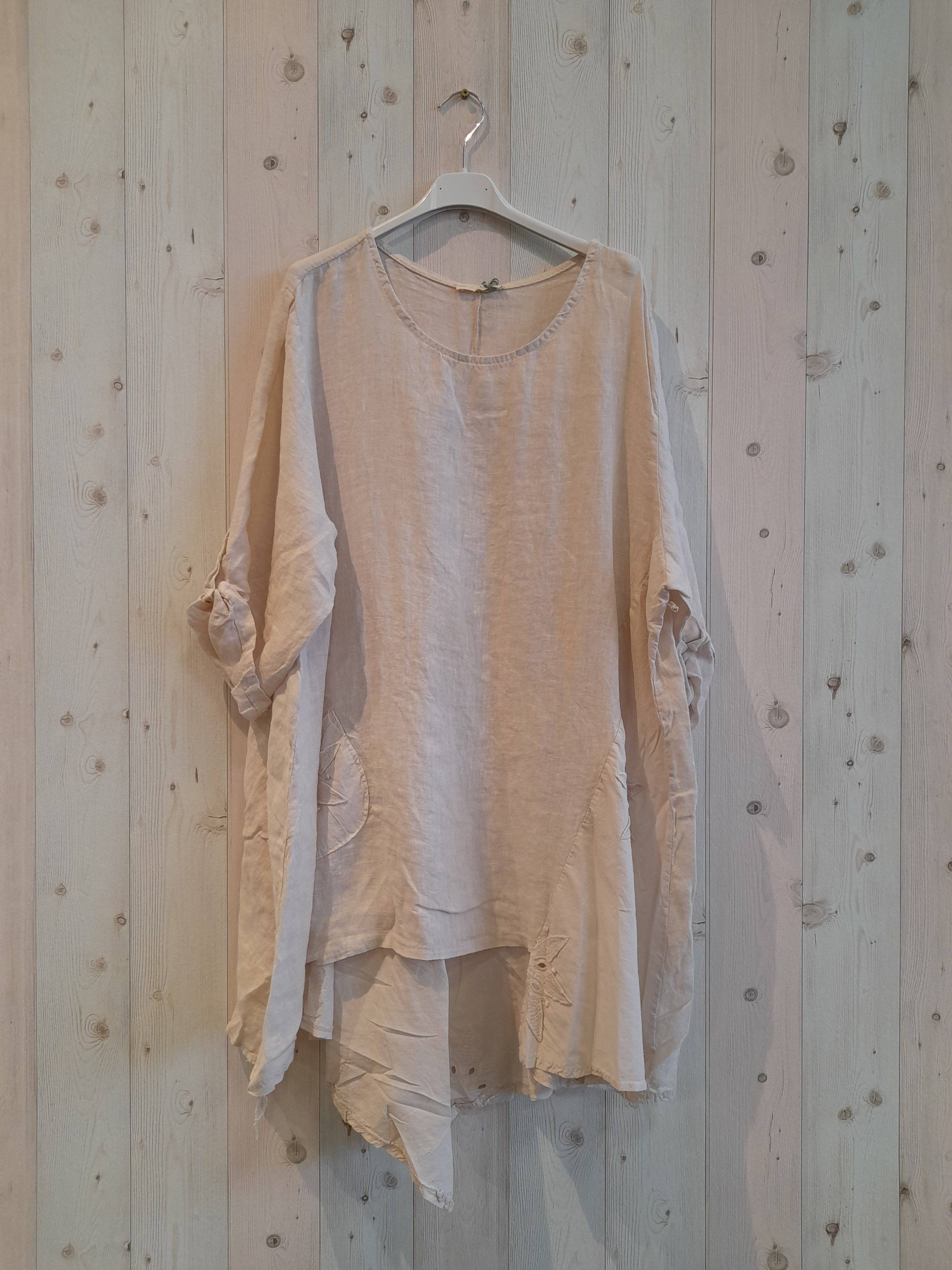 Linen & More - Wholesale Tunic - Women's - REF 11922 100% LINEN LONG BLOUSE12