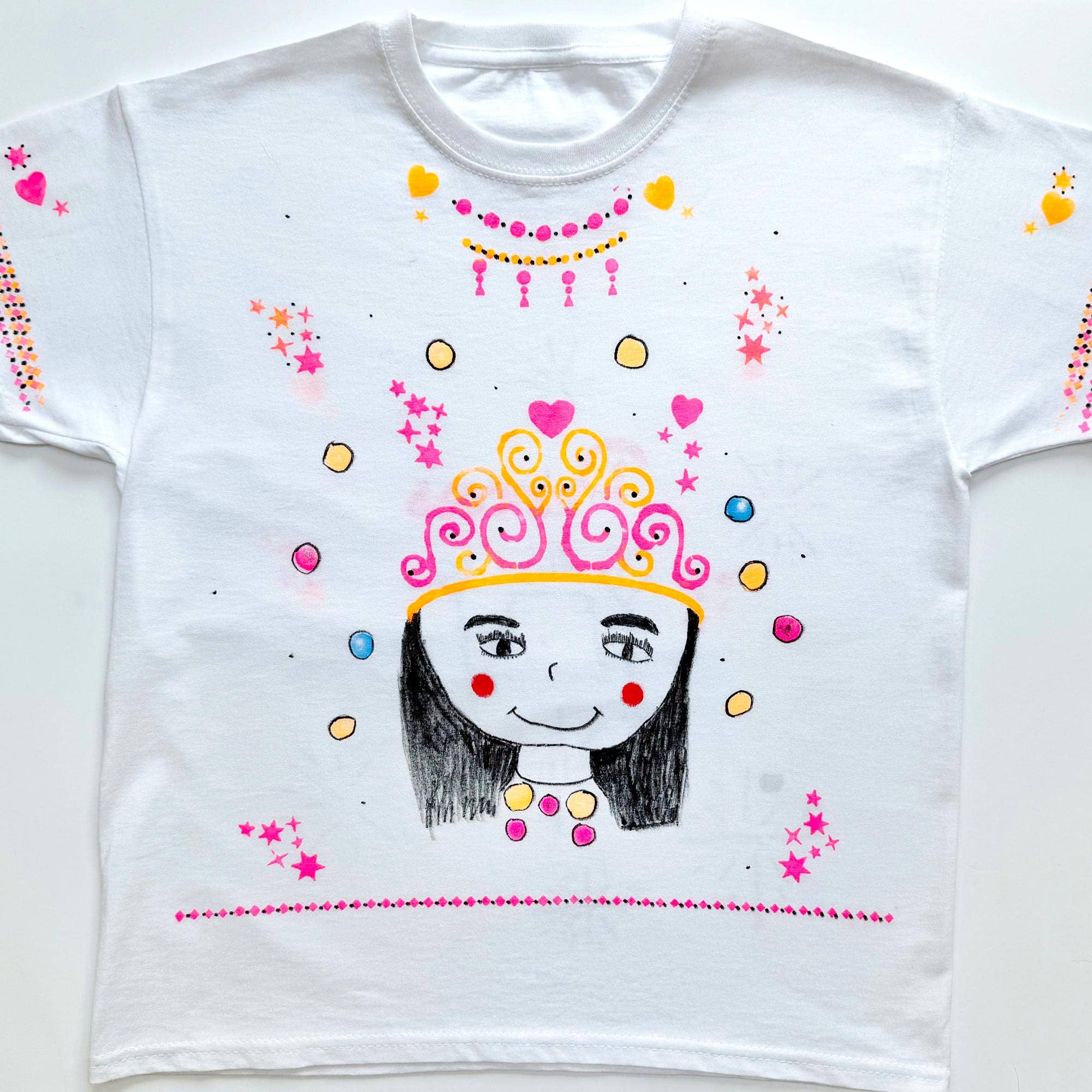 Fab Dab Do - Wholesale DIY Craft Kit - Kids - Princess T-shirt Painting Craft Gift Kit for Kids 5yrs+3
