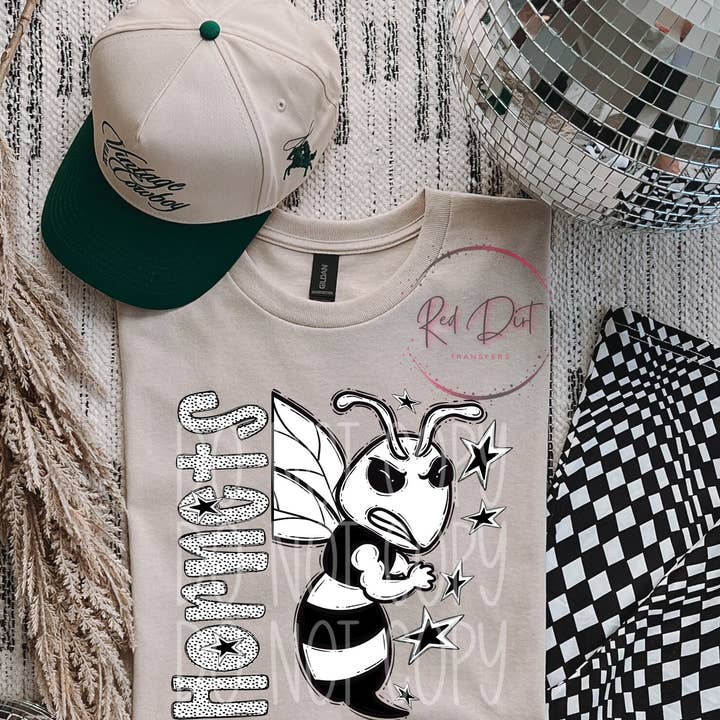 Red Dirt Transfers - Wholesale Sublimation Transfer - Hornets DTF Transfer | Trendy School Spirit DTF Transfer | High Quality Image Transfers | Ready to Press | Instant Peel0