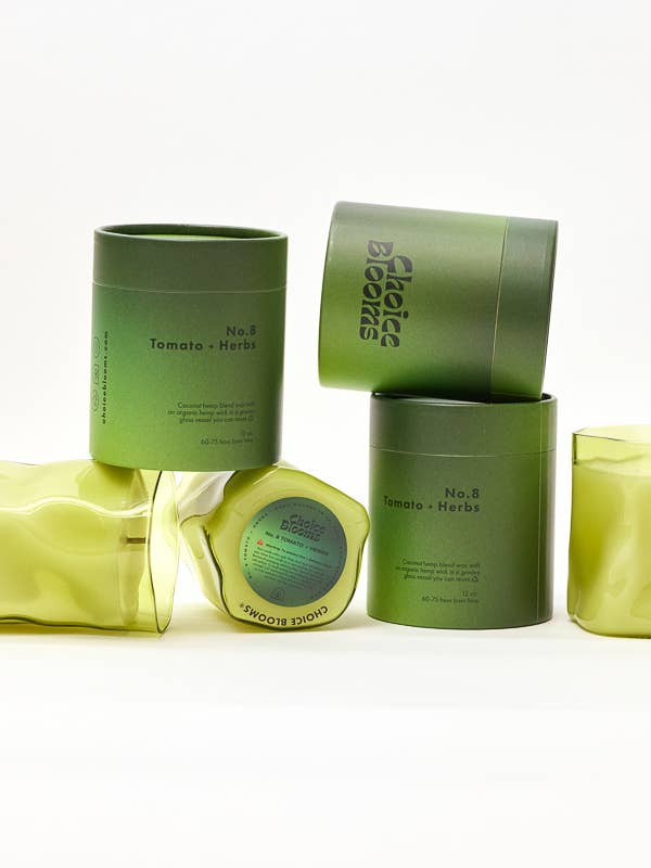 Bougie Tomate + Herbes 4oz. No. 8 pour la vente par Choice Blooms