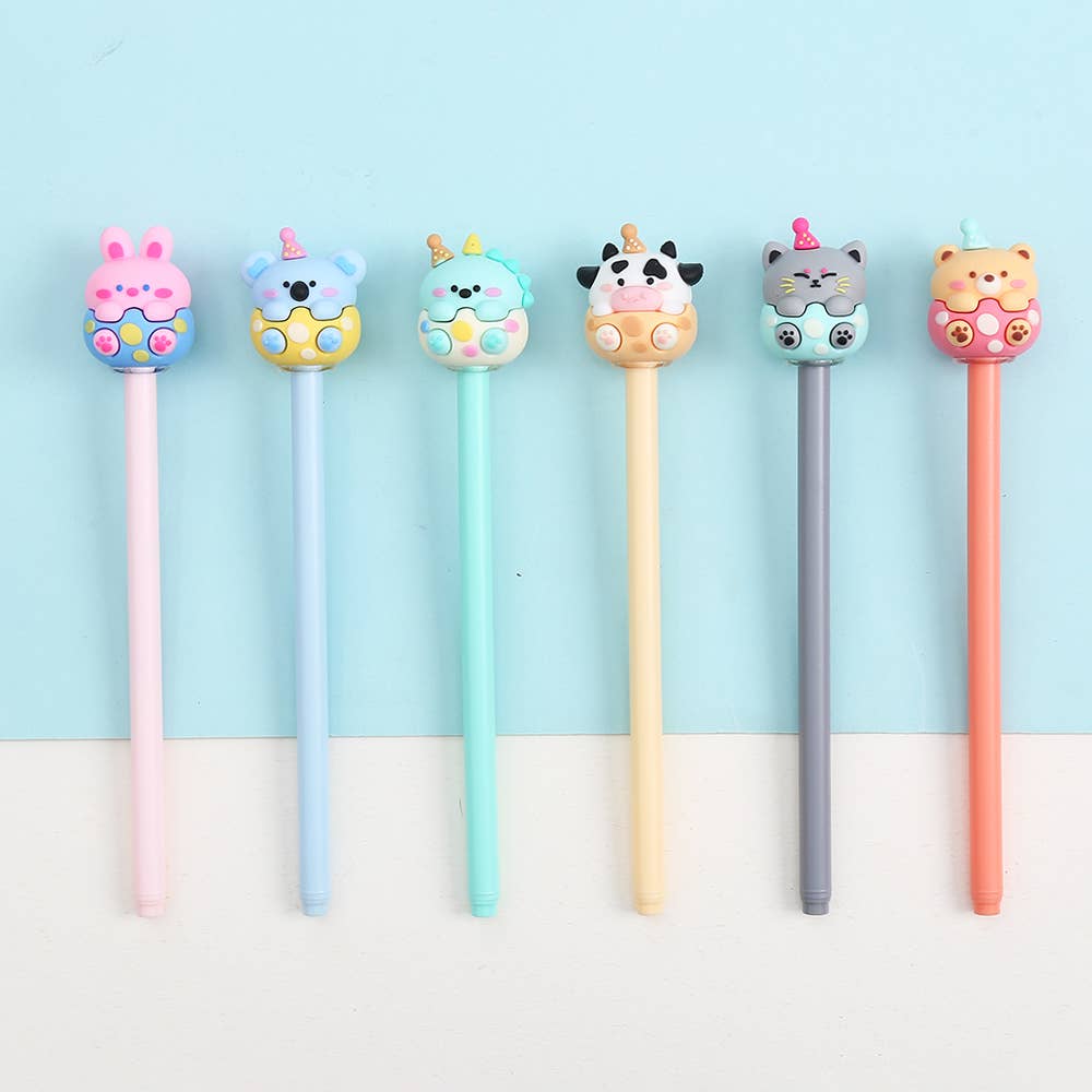 BCmini - Wholesale Pen - 22668 Birthday Animals Gel Pen-366