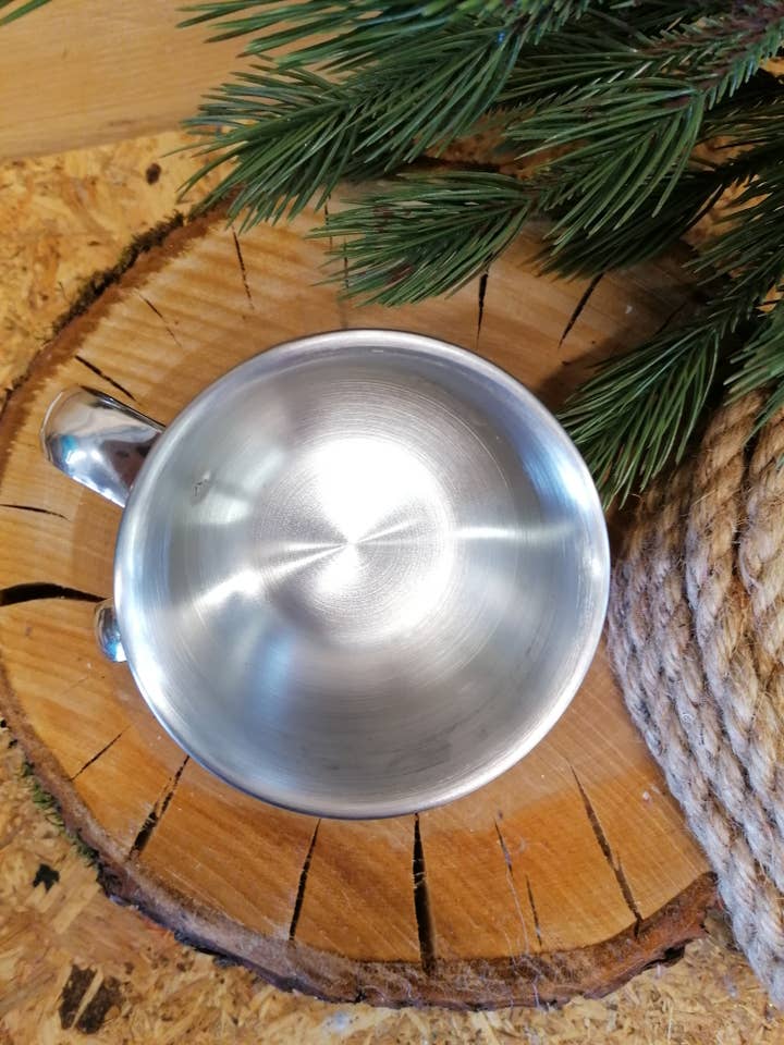 Stainless Steel Shaving Mug for wholesale by The Soap Shack