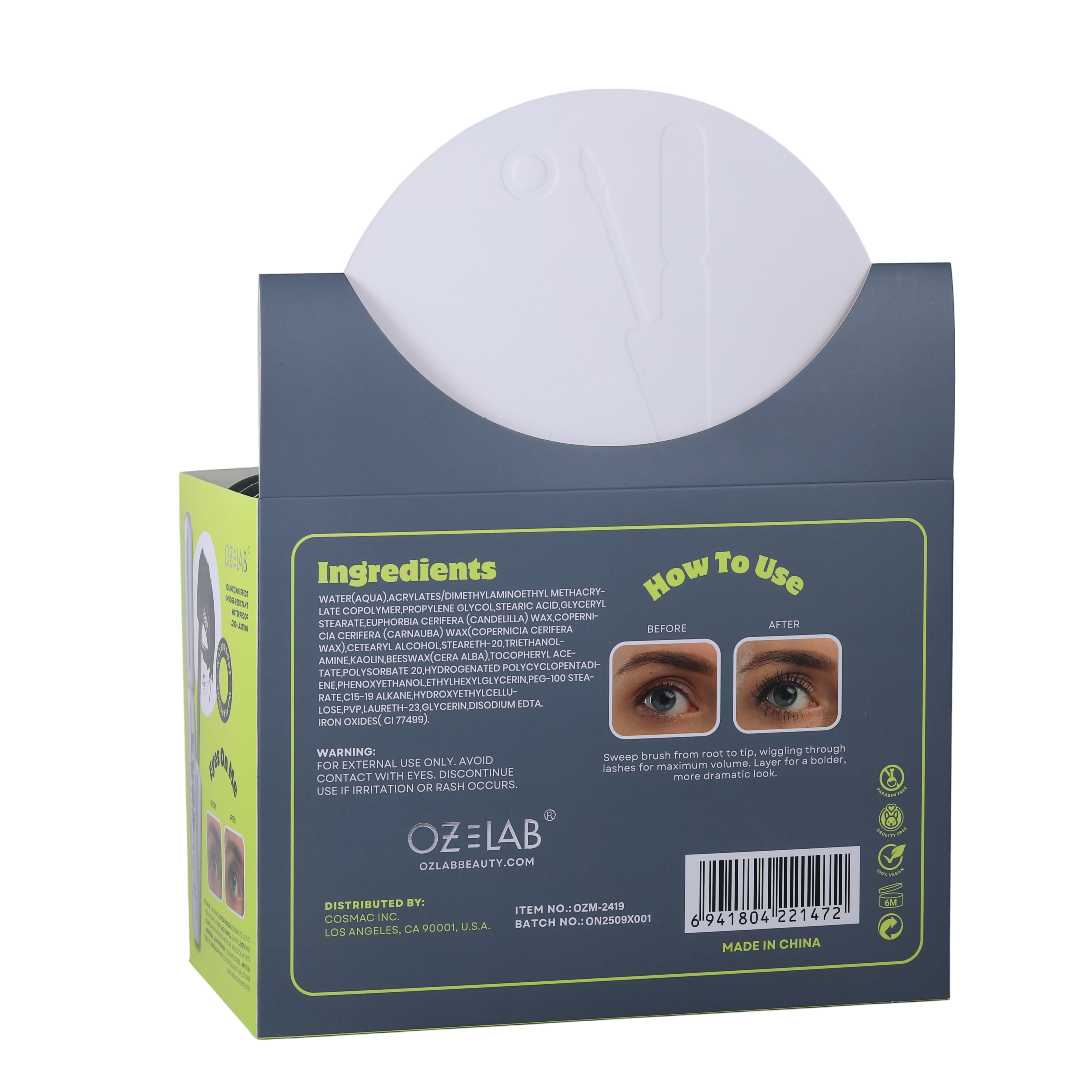 OZ Lab Beauty - Wholesale Mascara - Eyes On Me - Mascara6