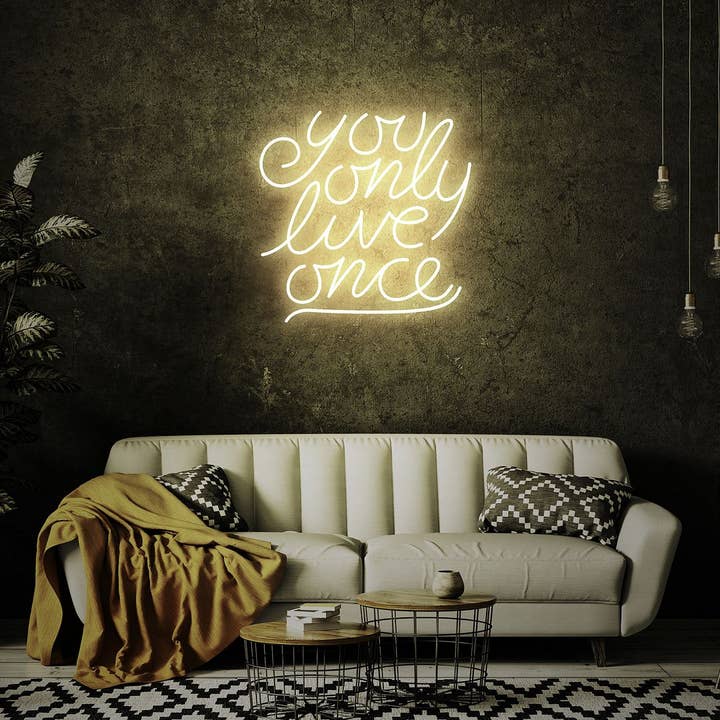You Only Live Once Neon Sign for wholesale by Aoos Custom