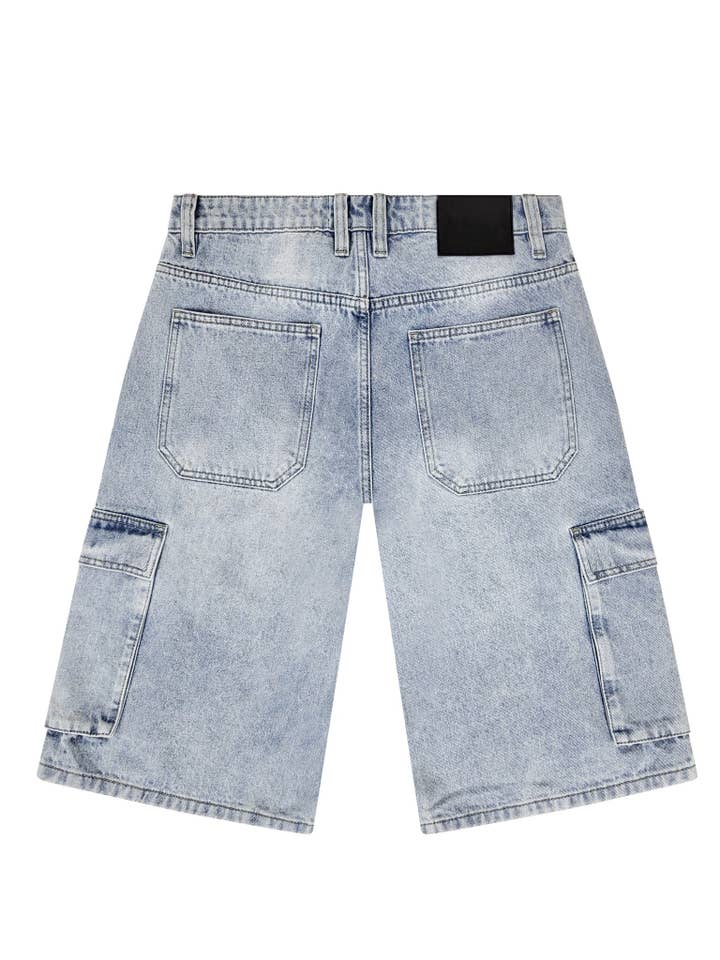 Victorious - Wholesale Shorts – Men's - DS2120 Baggy Fit Cargo Denim Shorts (Open Pack)1