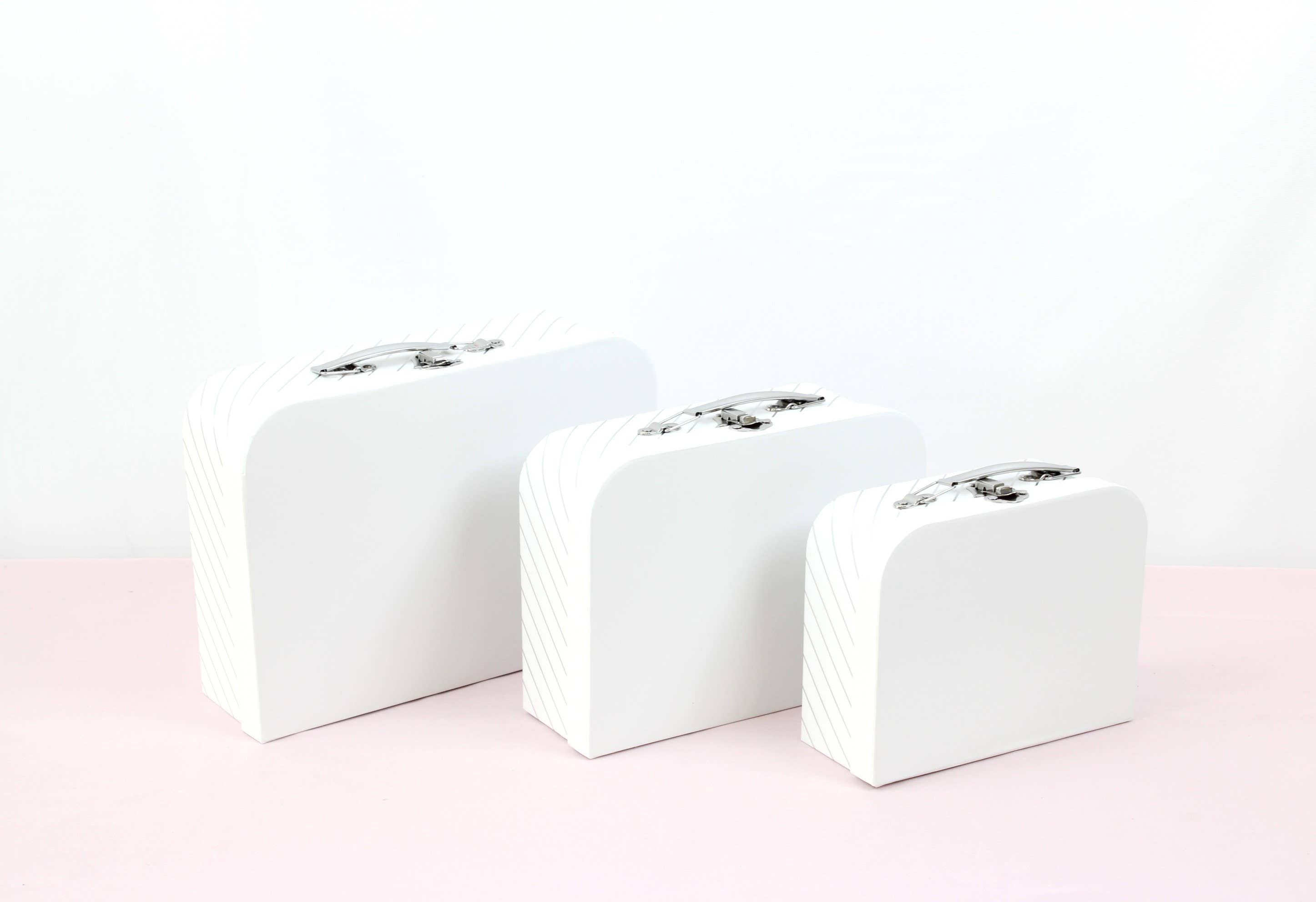 Elegant Design Supply – wholesale Gift box – Gold Stripe Suitcase Flower Gift Box8