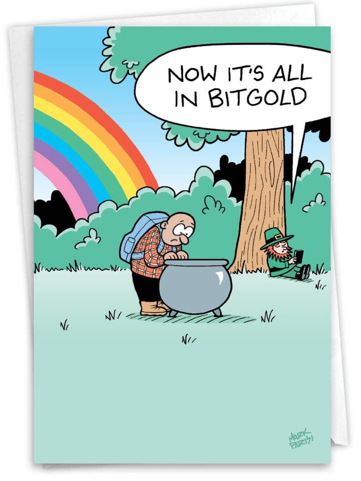 St. Patrick's Day wenskaart - Bitgold voor wholesale door NobleWorks