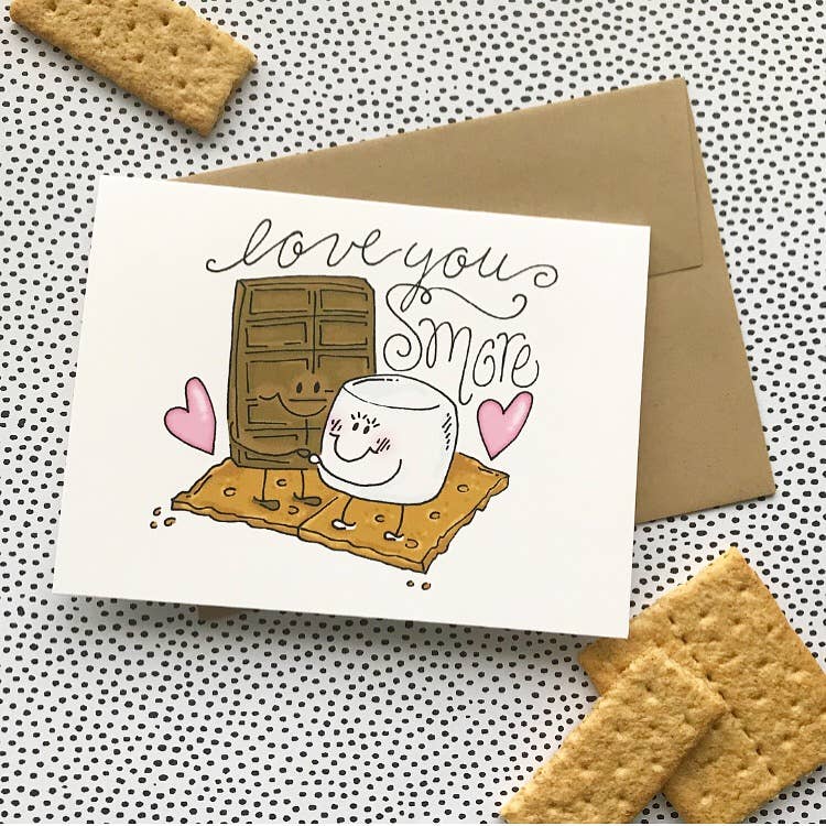 Praxis Design Studio - Wholesale Love Card - Love You Smore Card1