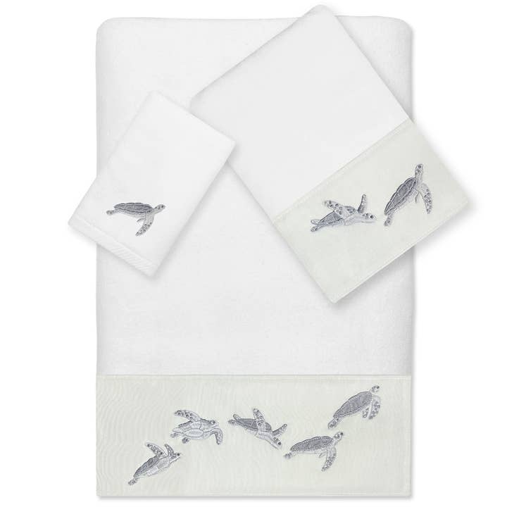 Turtle Bay Embellished Towels for wholesale by Khalpera