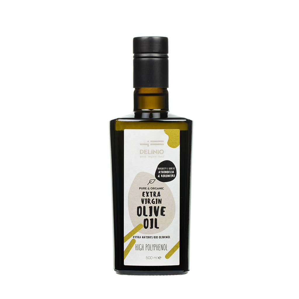 DELINIO - Wholesale Olive Oil - Premium Organic Olive Oil, High Polyphenol, 500 ml0