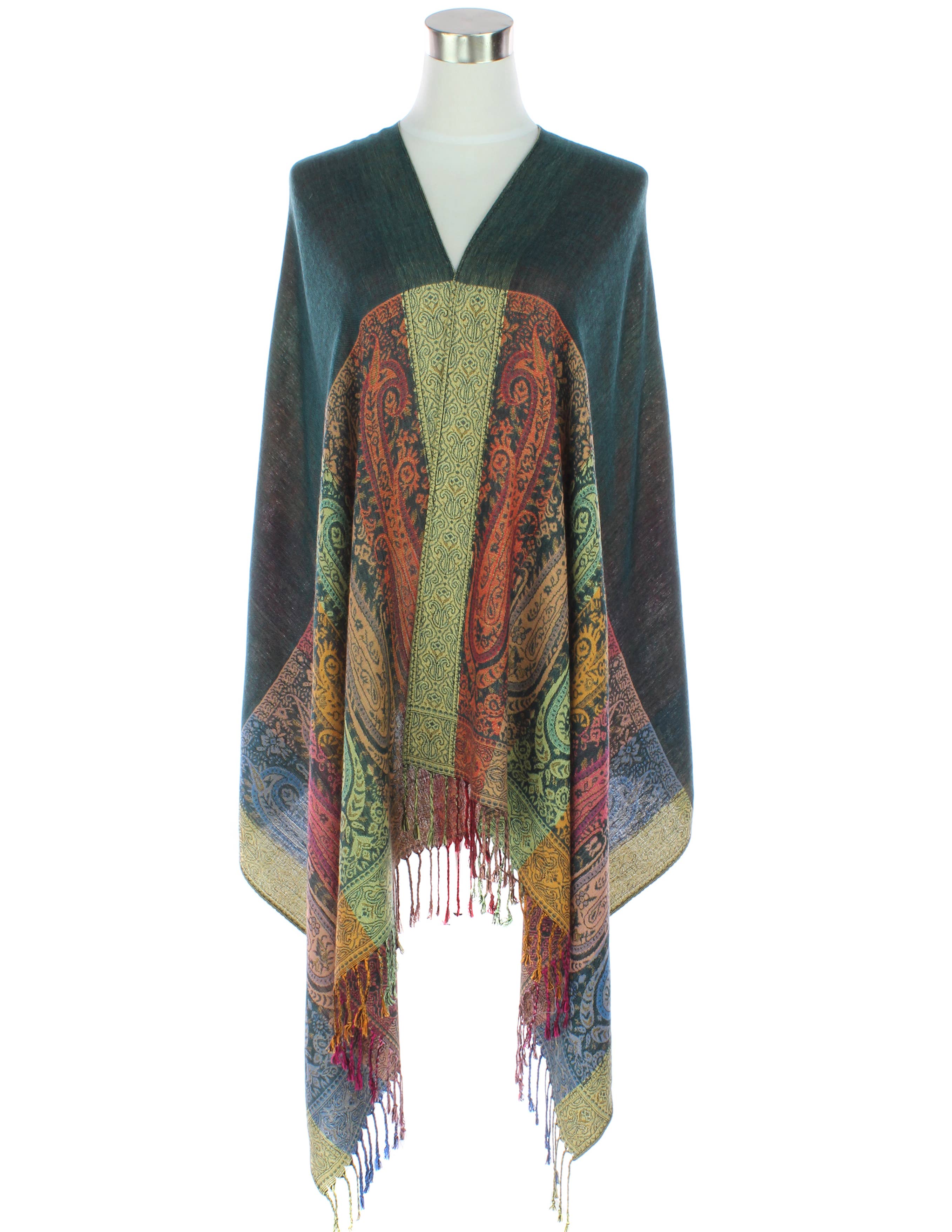 Original USA - Wholesale Scarf - Women's - Two Sides Long Paisley Pashmina8