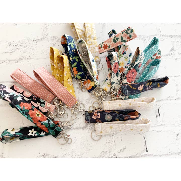 Mangham Made - Wholesale Lanyard - Women's - Variety Pack, Handmade Fabric Keychain Mini Lanyard