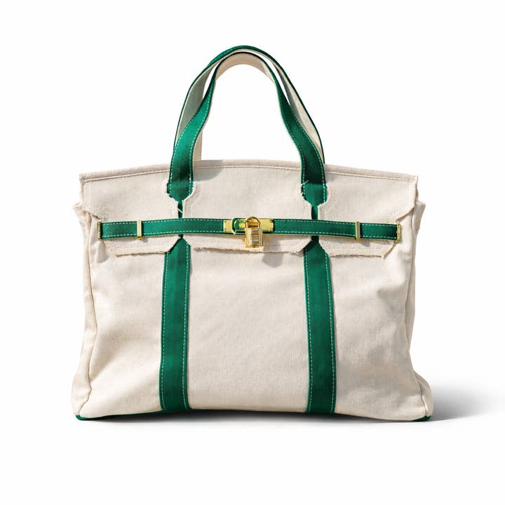 Coral Strands Fine Jewelry - Wholesale Tote Bag - Women's - Boatkin Canvas Tote Bag - BLUE & GREEN PACK7