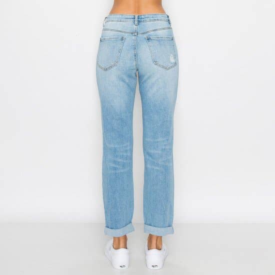 BLUE AGE - Wholesale Jeans - Women's - CUFF BOYFRIEND JEANS
