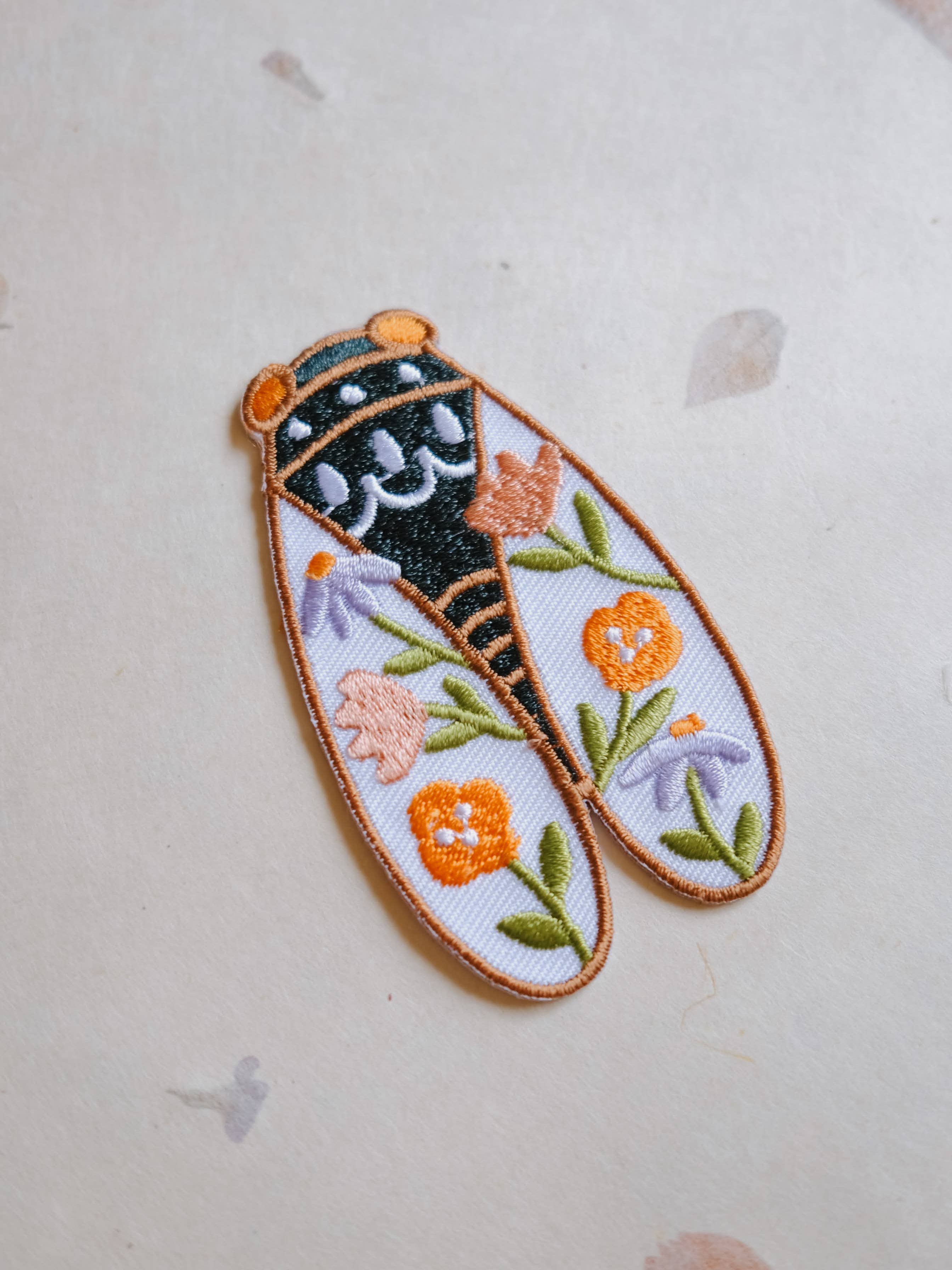 Justine Gilbuena - Wholesale Patch - Cicada Iron-On Patch (New Size 3” x 1.75”)2