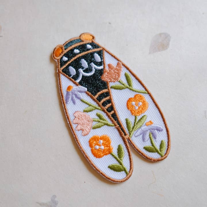 Justine Gilbuena - Wholesale Patch - Cicada Iron-On Patch (New Size 3” x 1.75”)2