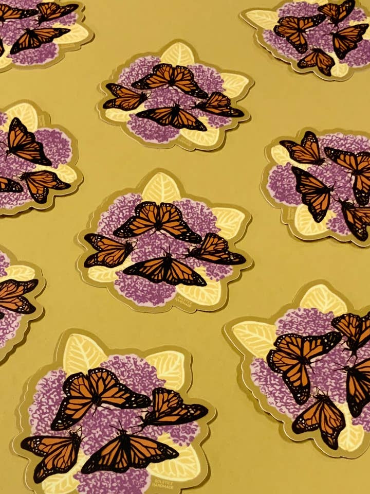 Monarch Sticker for wholesale by Solstice Handmade