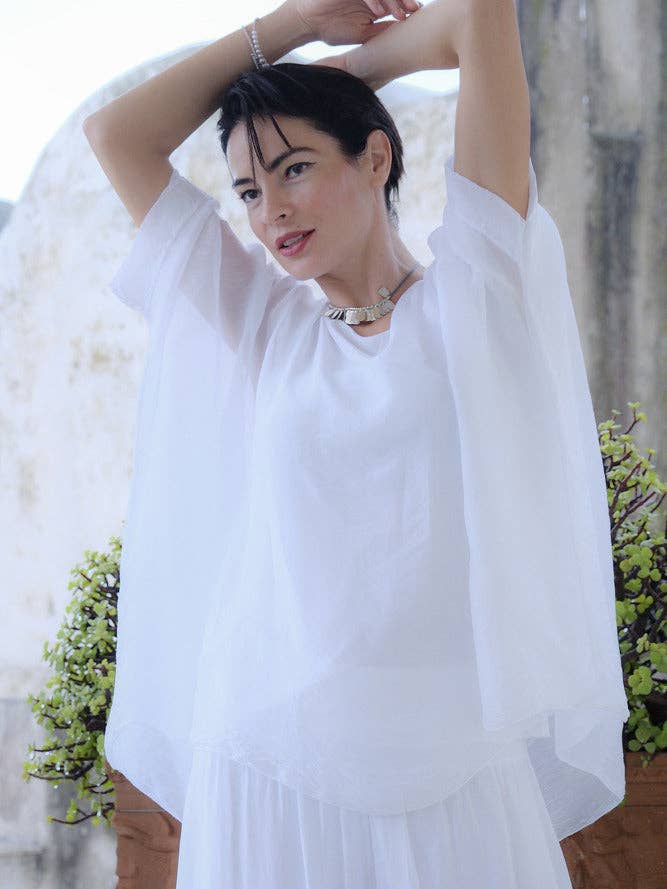 Top in seta solida per la vendita all'ingrosso da parte di Marisima by Urban Mangoz